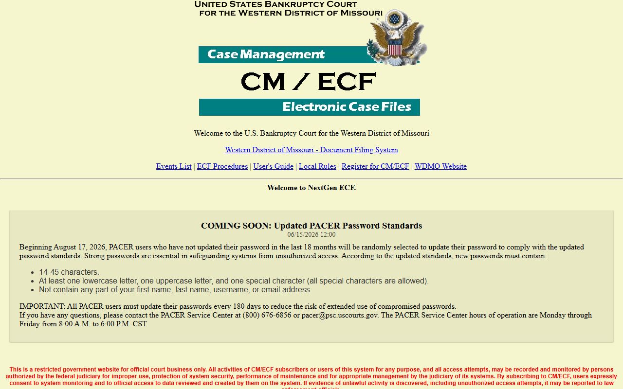 Jackson County Circuit Court bankruptcy CM ECF distinction