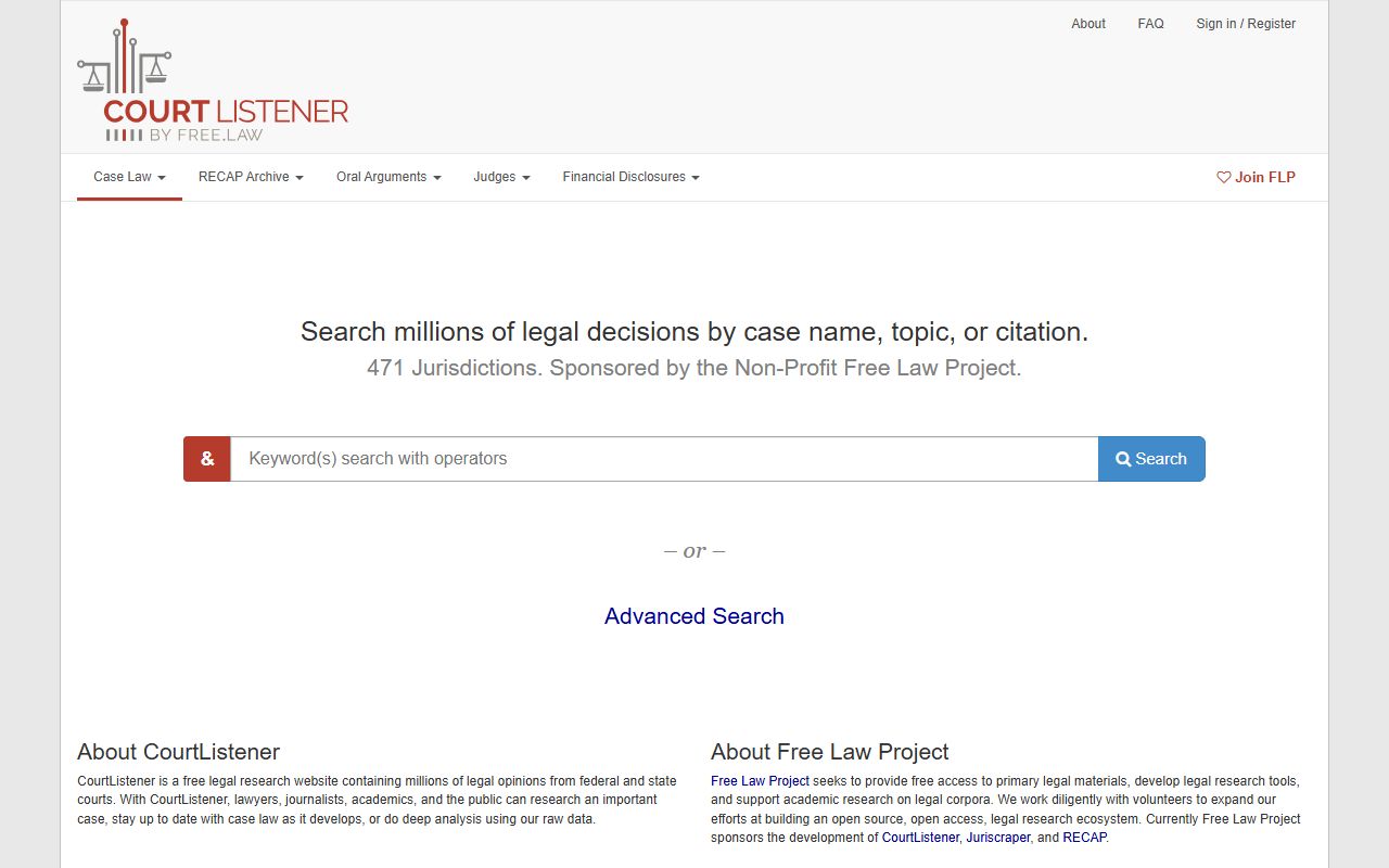 Jackson County circuit clerk records CourtListener federal research reference