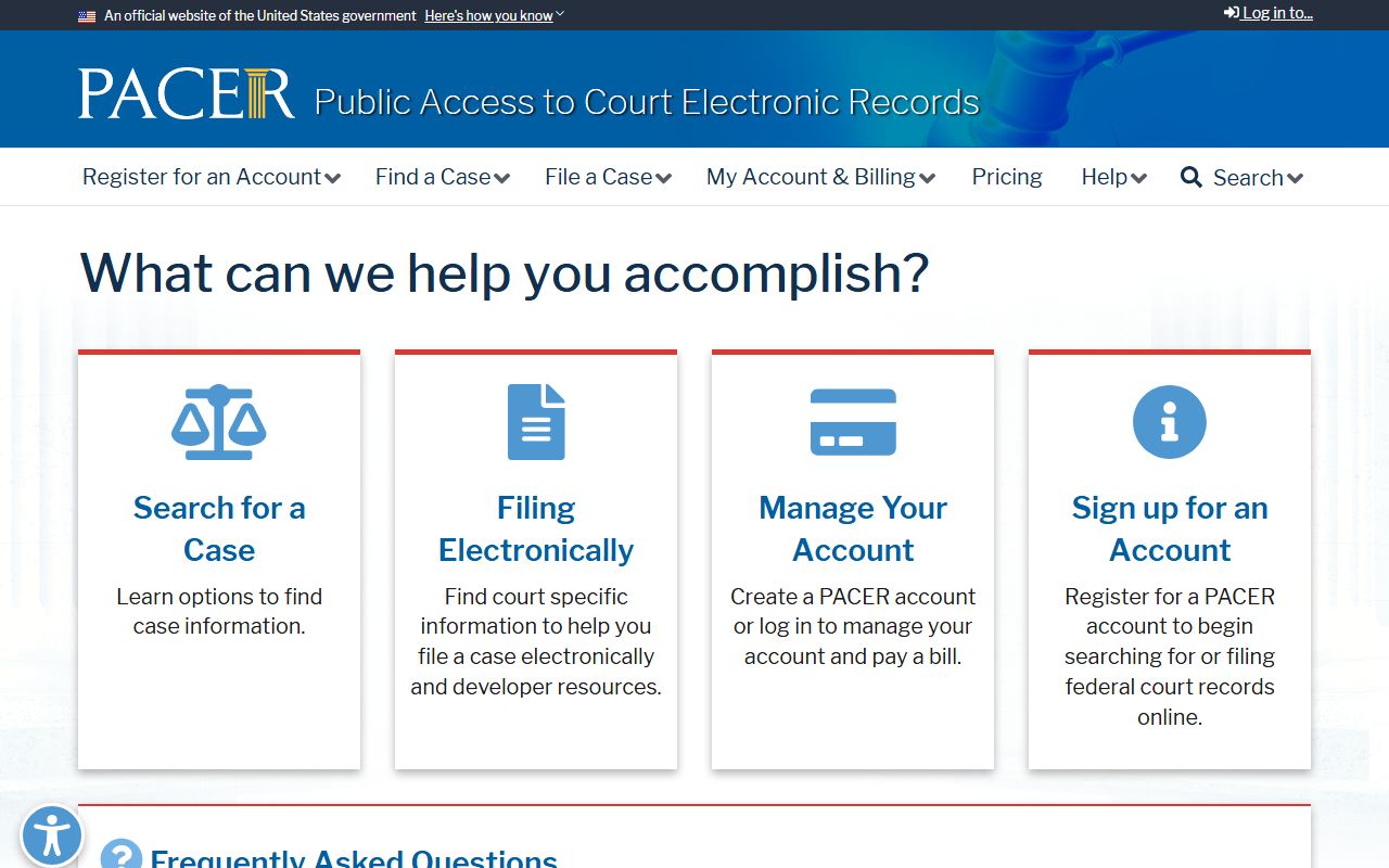 Jackson County circuit clerk records federal PACER distinction