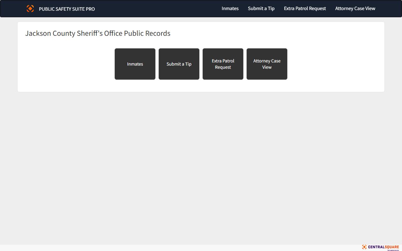 Jackson County inmate records Zuercher roster portal